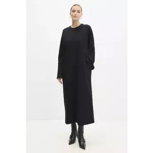 Answear Lab rochie din bumbac culoarea negru, maxi, oversize imagine