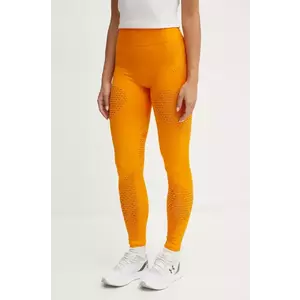 adidas by Stella McCartney colanti TrueStrenght femei, culoarea portocaliu, neted, IV9190 imagine