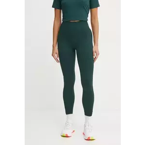 Casall leggins de antrenament Multi Rib culoarea verde, neted, 24160 imagine