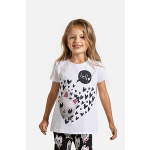 Coccodrillo tricou copii culoarea alb, LICENCE GIRL DISNEY imagine