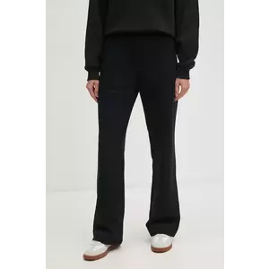 United Colors of Benetton pantaloni de trening culoarea negru, neted, 36G1DF015 imagine