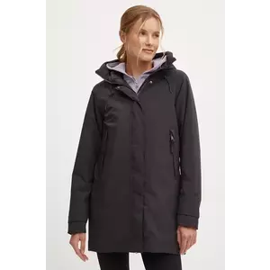 Helly Hansen geaca VICTORIA INS MID RAIN femei, culoarea negru, de tranzitie, 54101 imagine