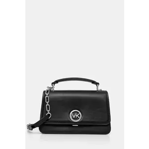 MICHAEL Michael Kors poseta de piele culoarea negru, 30T4SD8S6L imagine