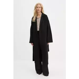 Stand Studio palton de lana Claudine Long Coat culoarea negru, de tranzitie, 61218-8550 imagine