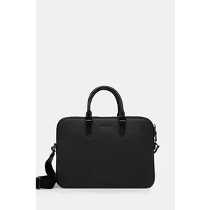 Coach geanta pentru laptop din piele culoarea negru, CV956 imagine