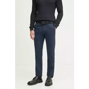 Marc O'Polo pantaloni barbati, culoarea albastru marin, cu fason chinos imagine