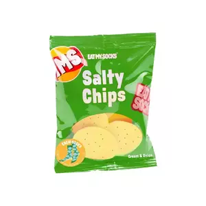 Eat My Socks sosete Salty Chips Green imagine