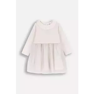 Coccodrillo rochie bebe culoarea bej, mini, evazați, ELEGANT BABY GIRL imagine