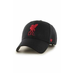 47brand șapcă Liverpool FC culoarea negru, cu imprimeu EPL-MVP04WBV-BKA imagine