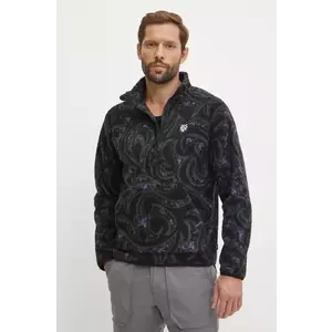 Quiksilver hanorac fleece Mercury culoarea negru, modelator, AQYFT03405 imagine