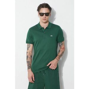 Lacoste polo de bumbac culoarea verde, neted, DH2050 imagine