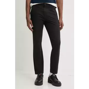 Tommy Jeans pantaloni bărbați, culoarea negru, mulați, DM0DM20282 imagine