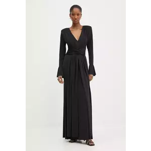 Answear Lab rochie culoarea negru, maxi, evazati imagine