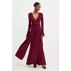 Answear Lab rochie culoarea bordo, maxi, evazati imagine