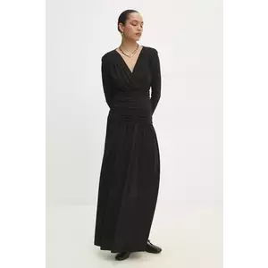 Answear Lab rochie culoarea negru, maxi, evazati imagine