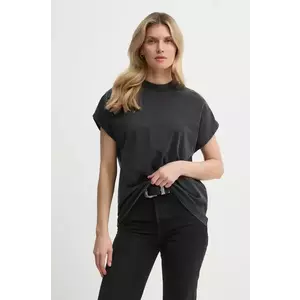 Won Hundred tricou din bumbac femei, culoarea negru, 3729-12089 imagine