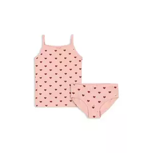 Konges Sløjd set de bumbac pentru copii MINNIE UNDERWEAR GOTS culoarea roz, KS102582 imagine