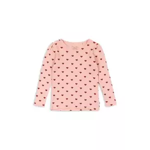 Konges Sløjd longsleeve din bumbac pentru copii MINNIE BLOUSE GOTS culoarea roz, KS102583 imagine
