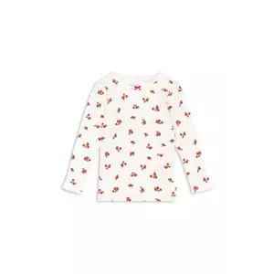 Konges Sløjd longsleeve din bumbac pentru copii MINNIE BLOUSE GOTS culoarea bej, KS102583 imagine