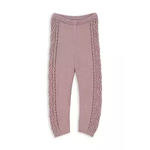 Konges Sløjd leggins copii CABBY PANTS GOTS GOTS culoarea roz, uni, KS102416 imagine