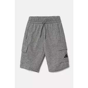 adidas pantaloni scurți copii culoarea gri, melanj, JE3973 imagine