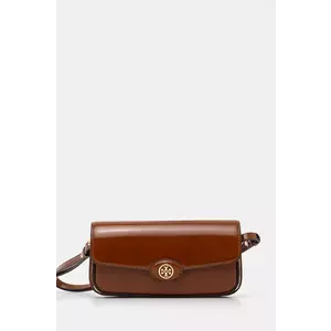 Tory Burch geantă de piele Robinson culoarea maro, 161831.223 imagine