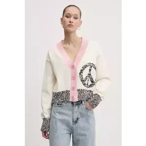 Moschino Jeans cardigan femei, culoarea bej, 0918 3209 imagine