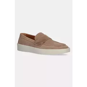 BOSS mocasini din piele intoarsa Clay barbati, culoarea verde, 50536159 imagine