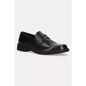 BOSS mocasini de piele Ronnin barbati, culoarea maro, 50536172 imagine