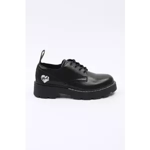 Karl Lagerfeld pantofi de piele KAMDEN femei, culoarea negru, cu platforma, KL40421H imagine