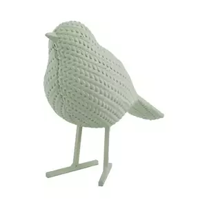 Present Time figurină decorativă Statue Knitted Bird Small culoarea verde imagine