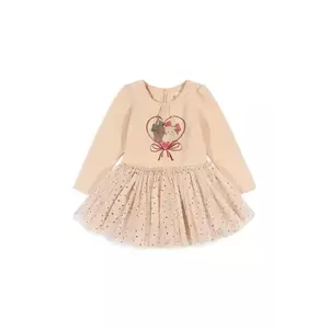 Konges Sløjd rochie fete FAIRY BALLERINA DRESS culoarea bej, mini, evazată, KS102721 imagine