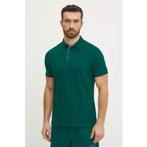 The North Face polo de bumbac Premium Slim culoarea verde, uni, NF0A8C1N6GI1 imagine