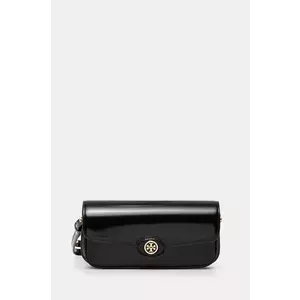 Tory Burch geantă de piele Robinson culoarea negru, 161831.001 imagine