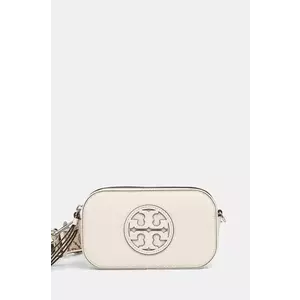 Tory Burch geantă de piele Miller Mini Crossbody culoarea bej, 171955-104 imagine