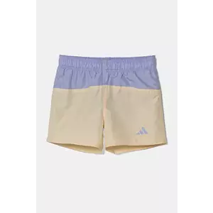 adidas Performance pantaloni scurti de baie copii culoarea galben, JL5577 imagine