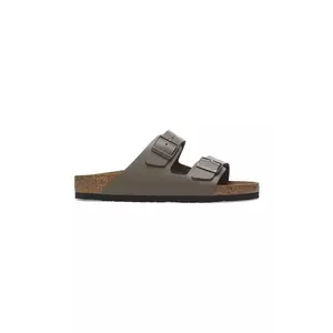 Birkenstock papuci de piele Arizona femei, culoarea verde, 1029155 imagine