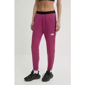 The North Face pantaloni de trening Mountain Athletics culoarea roz, uni, NF0A893W6EO1 imagine