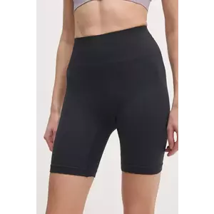 Hummel pantaloni scurți de antrenament Alive culoarea negru, uni, high waist, 228084 imagine