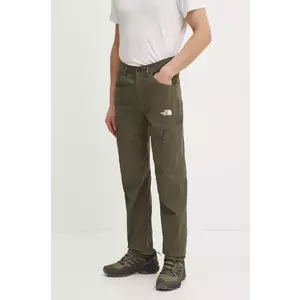 The North Face pantaloni de exterior Exploration culoarea verde, NF0A8BR321L1 imagine