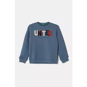 United Colors of Benetton hanorac de bumbac pentru copii cu imprimeu, 3J70G10HW imagine