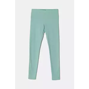 United Colors of Benetton leggins copii culoarea turcoaz, uni, 3MT1CF02G imagine