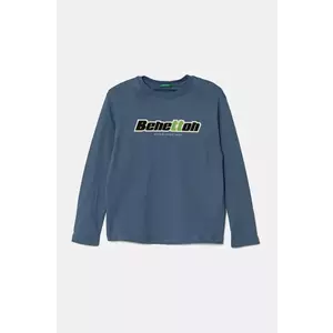 United Colors of Benetton longsleeve din bumbac pentru copii cu imprimeu, 3I1XC10N5 imagine