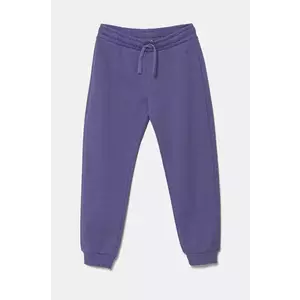 United Colors of Benetton trening de bumbac pentru copii culoarea violet imagine