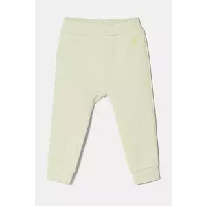 United Colors of Benetton pantaloni de trening pentru copii culoarea verde, uni, 3J70AF01R imagine