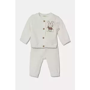 United Colors of Benetton set trening bumbac pentru copii culoarea alb, 3J70AK012 imagine