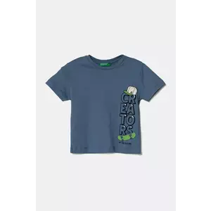 United Colors of Benetton tricou de bumbac pentru copii cu imprimeu, 3I1XG10IJ imagine