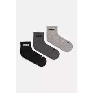 Puma șosete 3-pack culoarea gri, 938393 imagine