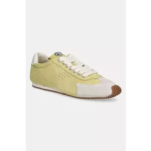 Kurt Geiger London sneakers din piele intoarsă Islington Sneaker culoarea galben, 4396093209 imagine