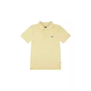 Levi's tricouri polo din bumbac pentru copii BACK NECK TAPE POLO culoarea galben, neted, 9EA893 imagine